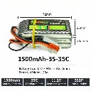 1500mAh 3S 35C Li-Po Battery – 11.1V